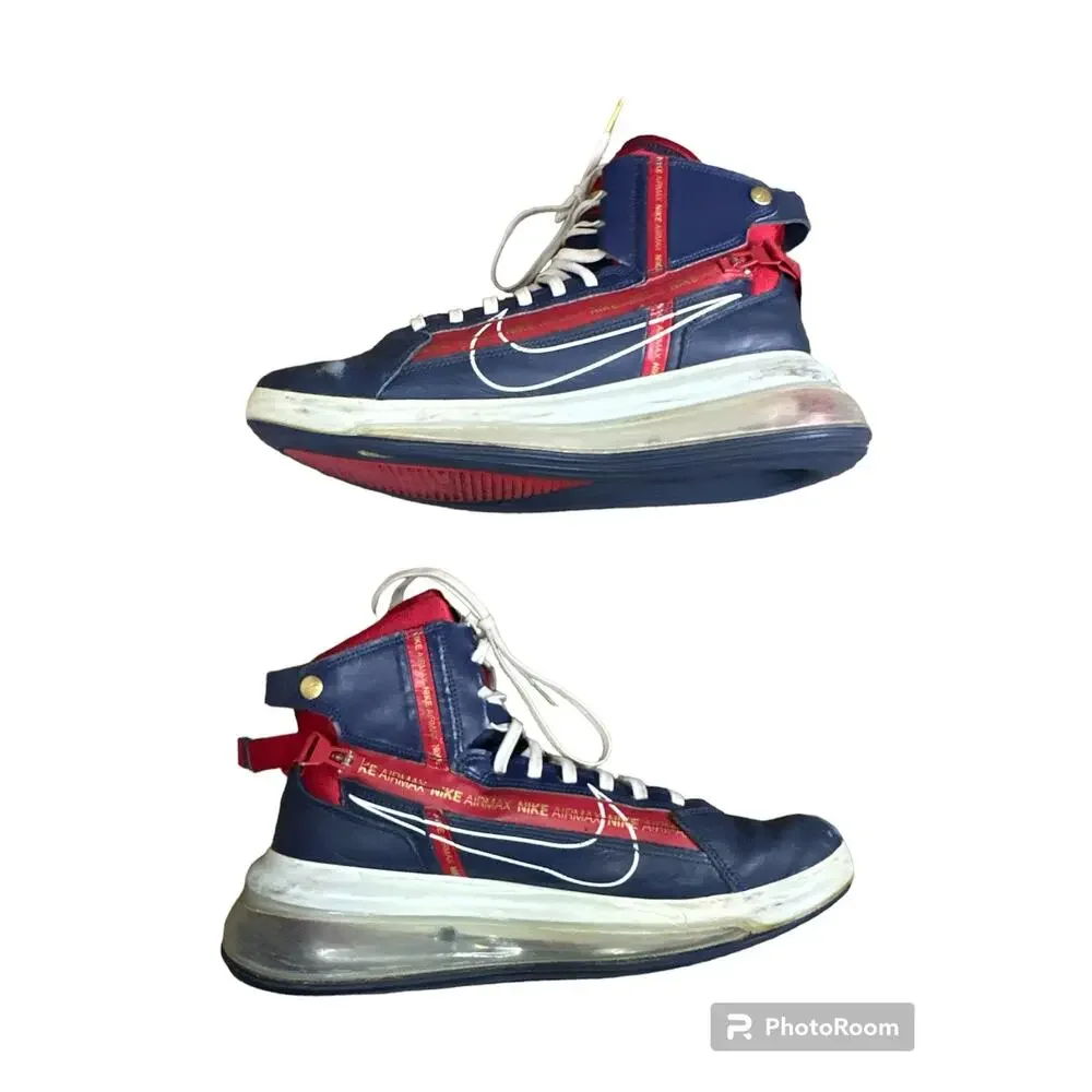 Men’s Nike Red White Blue 720 Saturn Olympic A02110-400 Air Max Shoes Size 10